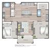 Aspire at Live Oak Apartments Envision Floor Plan Aspire at Live Oak Apartments Envision Floor Plan